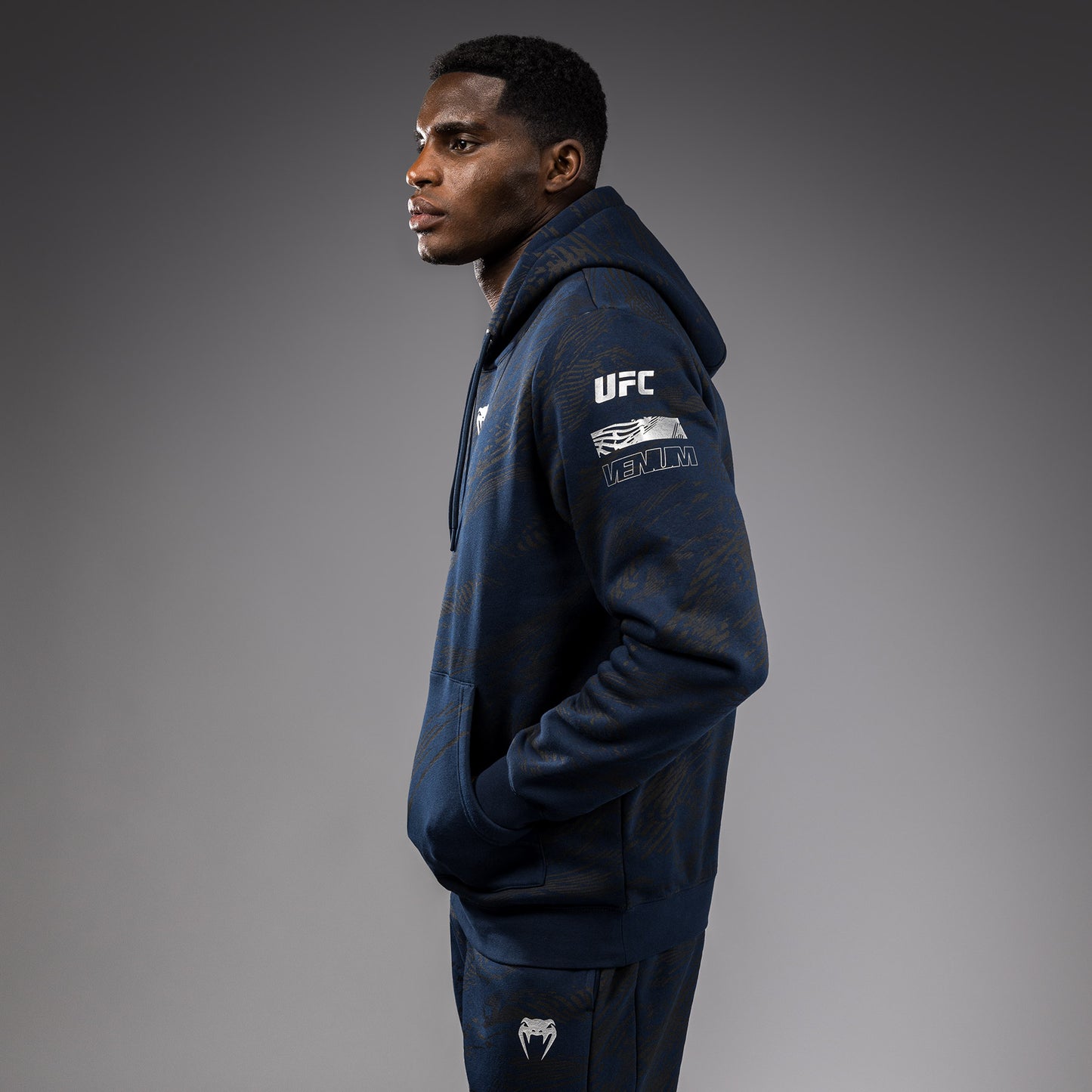 UFC Fusion by Venum Fight Week Sudadera con Capucha para Hombre - Azul oceánico