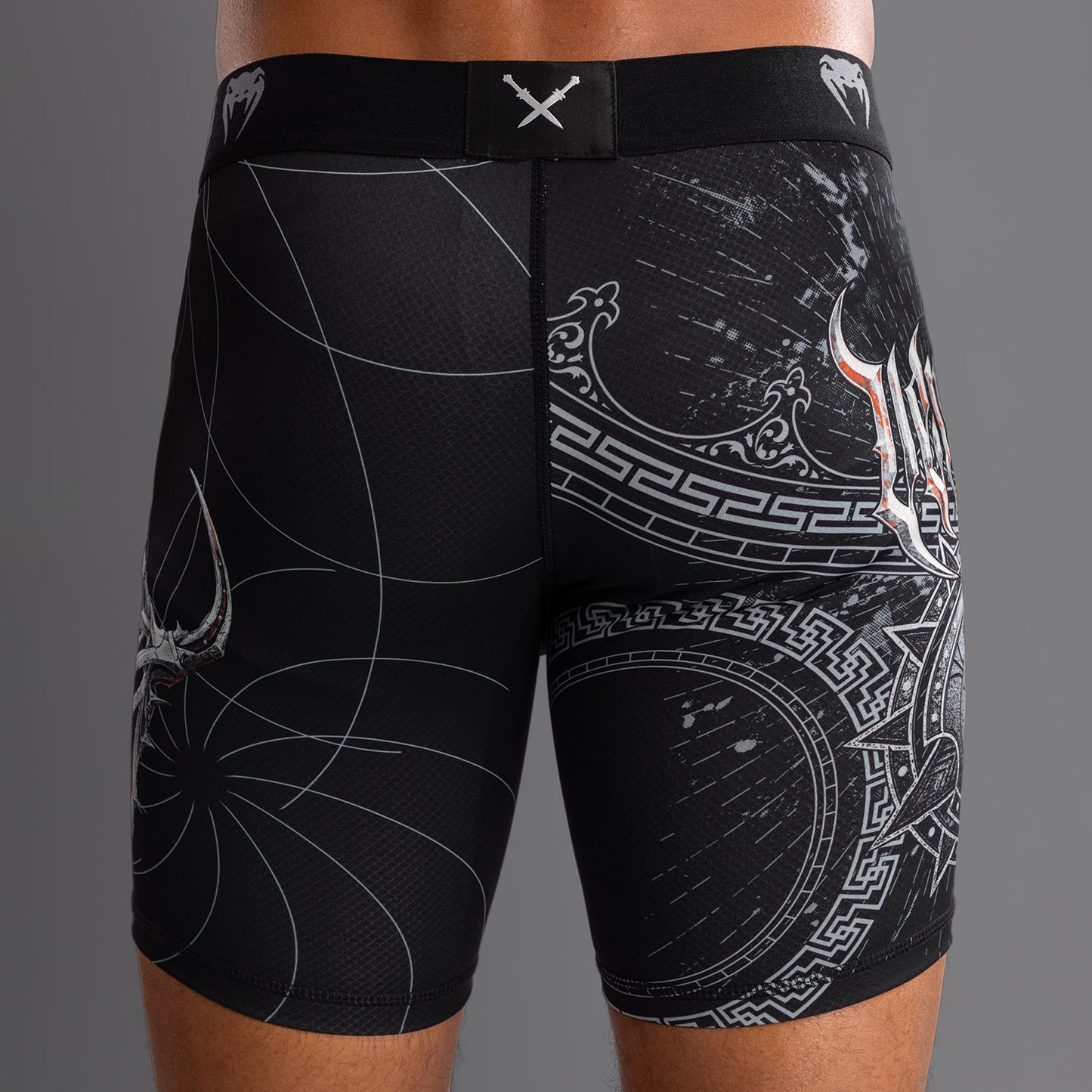 Venum Gladiator 5.0 Pantalones Vale Tudo Para Hombre - Negro/Plateado