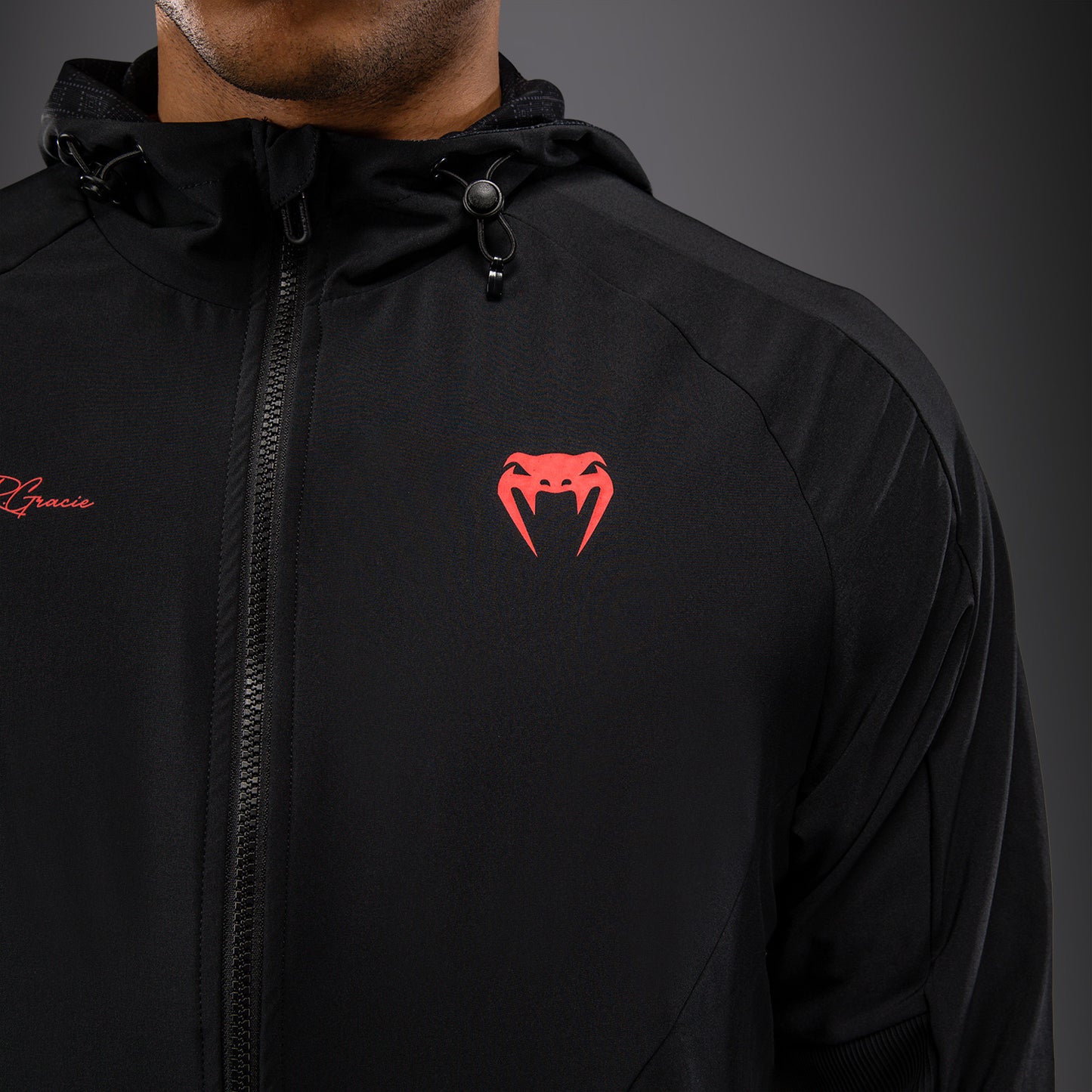 Venum Roger Gracie Signature Chaqueta de Chándal - Negro/Rojo