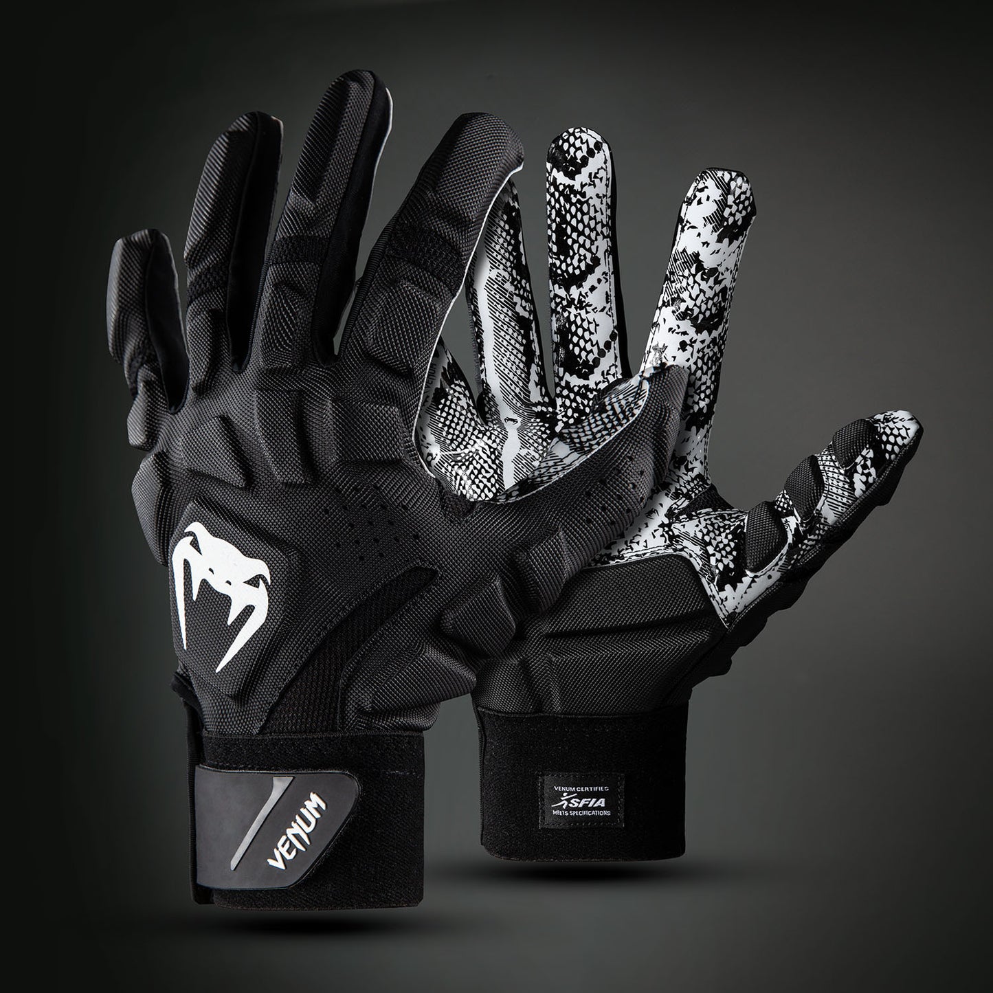Venum Elite Guantes de Fútbol - Negro/Blanco
