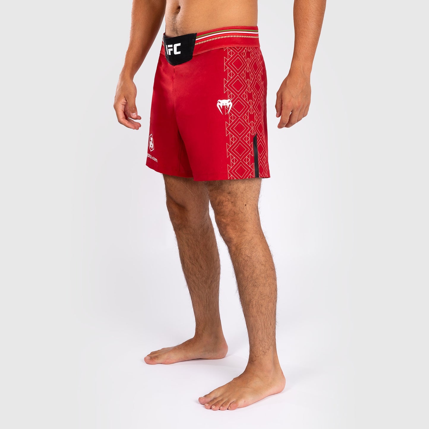 Noche UFC by Venum Authentic Fight Night Pantalones cortos de combate para hombre - Corte corto - Rojo