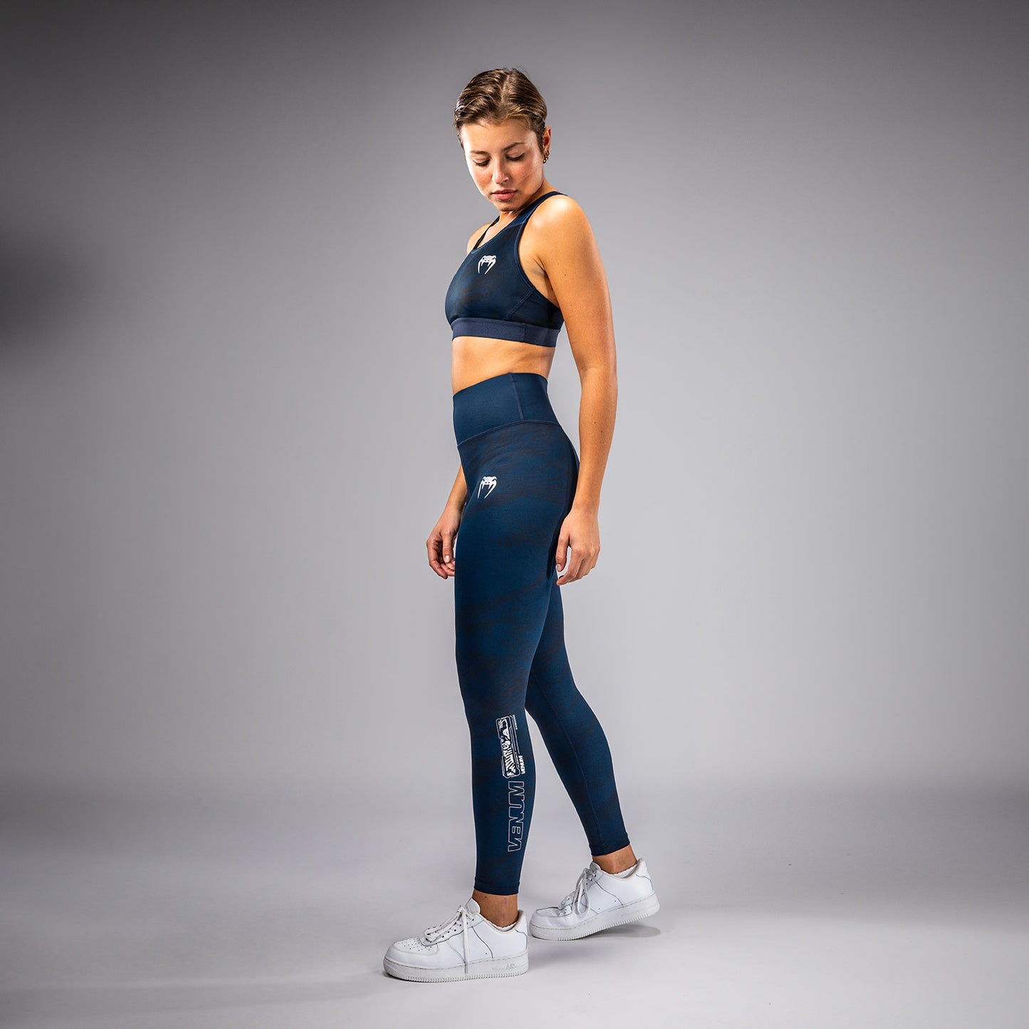 UFC Fusion by Venum Fight Week Leggings de Rendimiento para Mujer - Azul oceánico