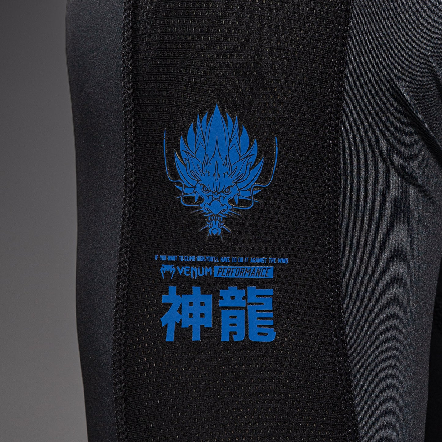 Venum Thunder Dragon Rashguard Manga Larga – Negro/Azul Real