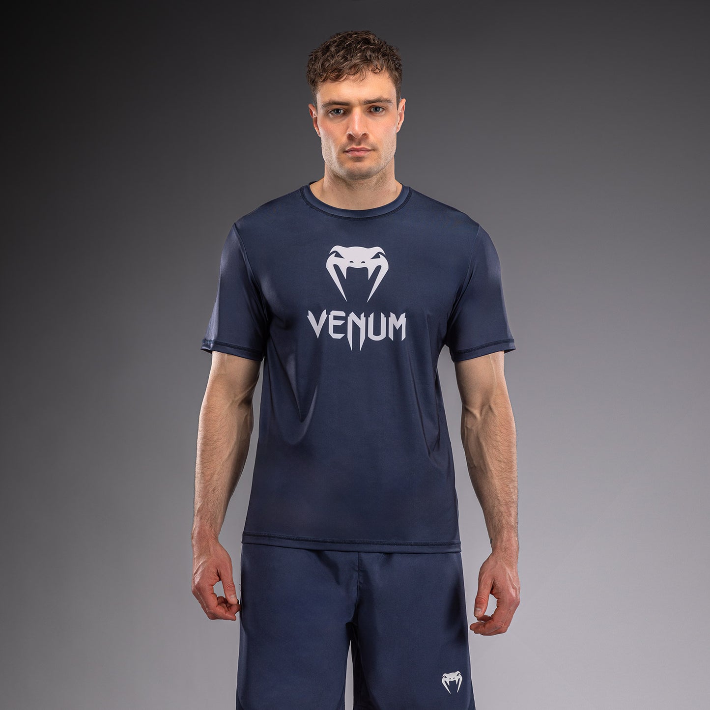 Venum Classic Camiseta Dry Tech - Azul marino/Blanco