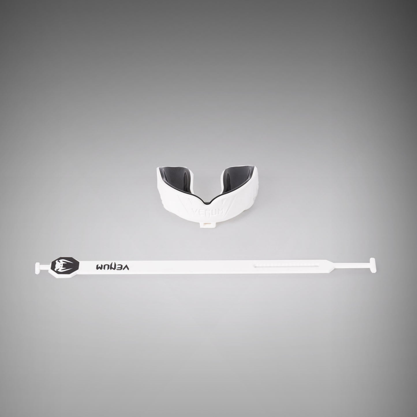 Venum Challenger Protector Bucal con Correa/sin Correa - Blanco/Negro