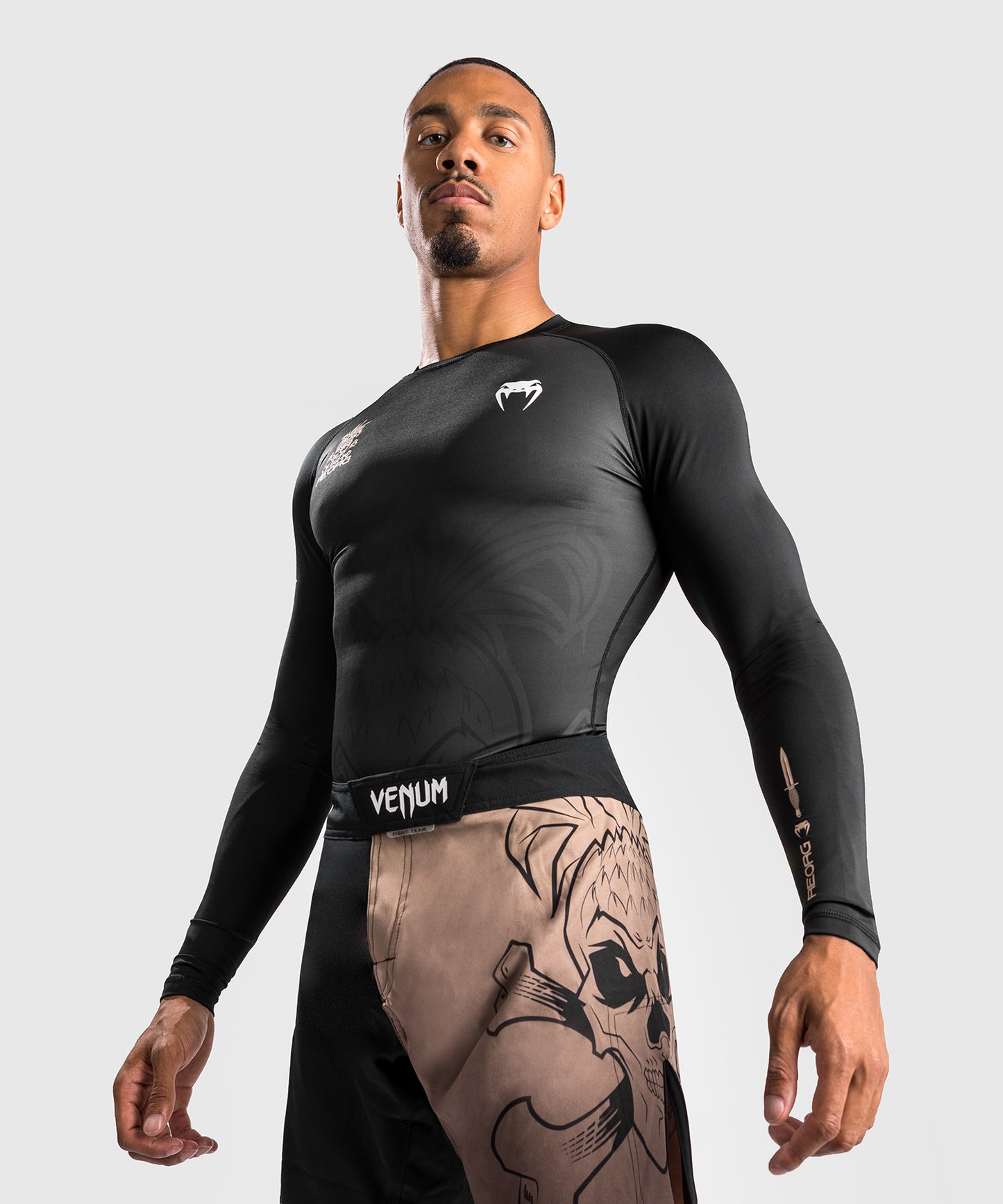 Camiseta de Compresión Venum Reorg - Mangas Largas - Negro