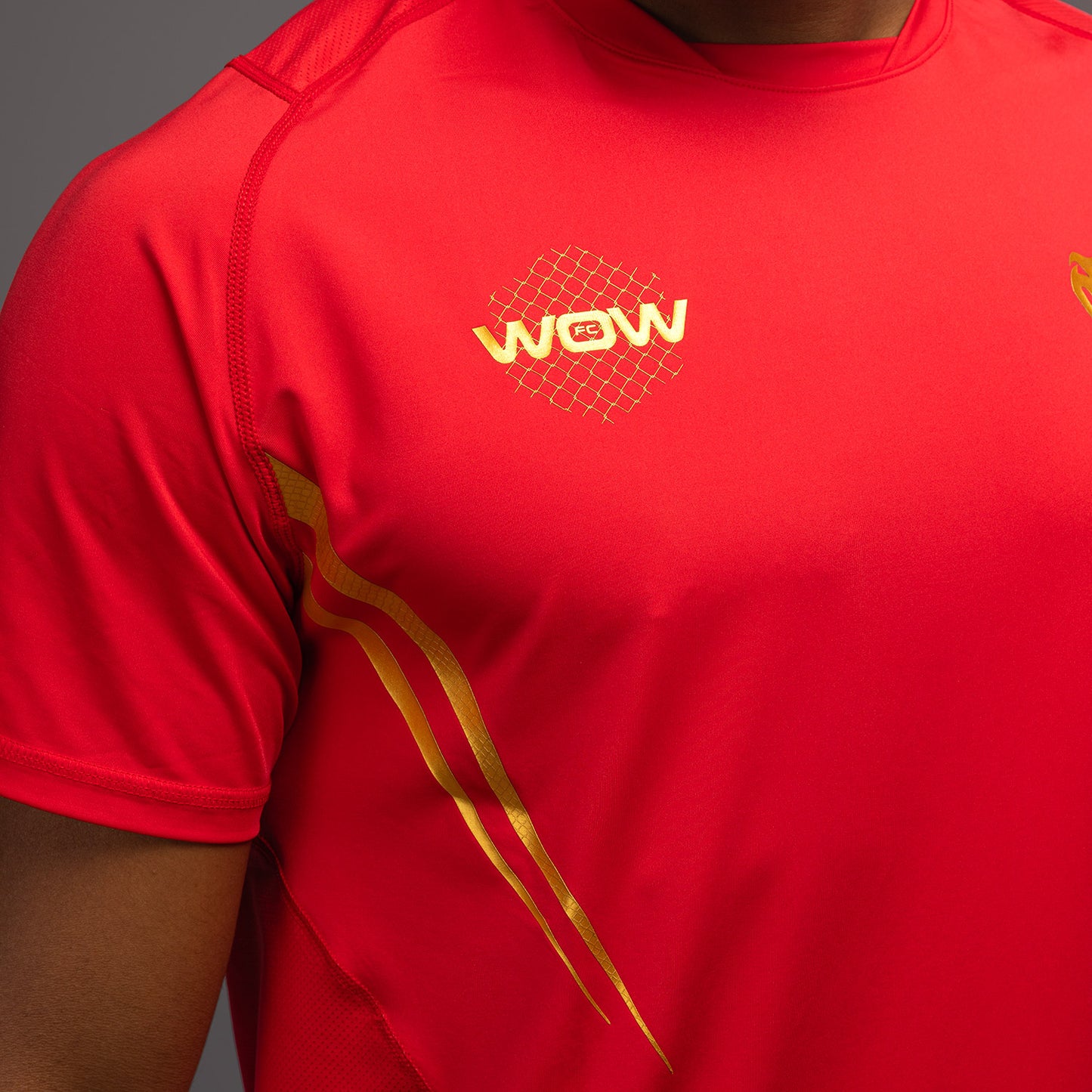 Venum x WOW FC Camiseta Dry-Tech - Fury Red/Gold
