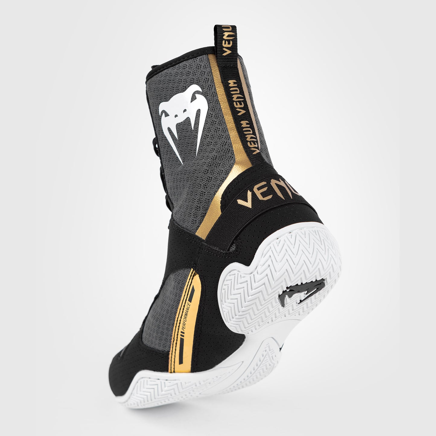 Venum Elite Zapatillas de Boxeo - Negro/Blanco/Oro