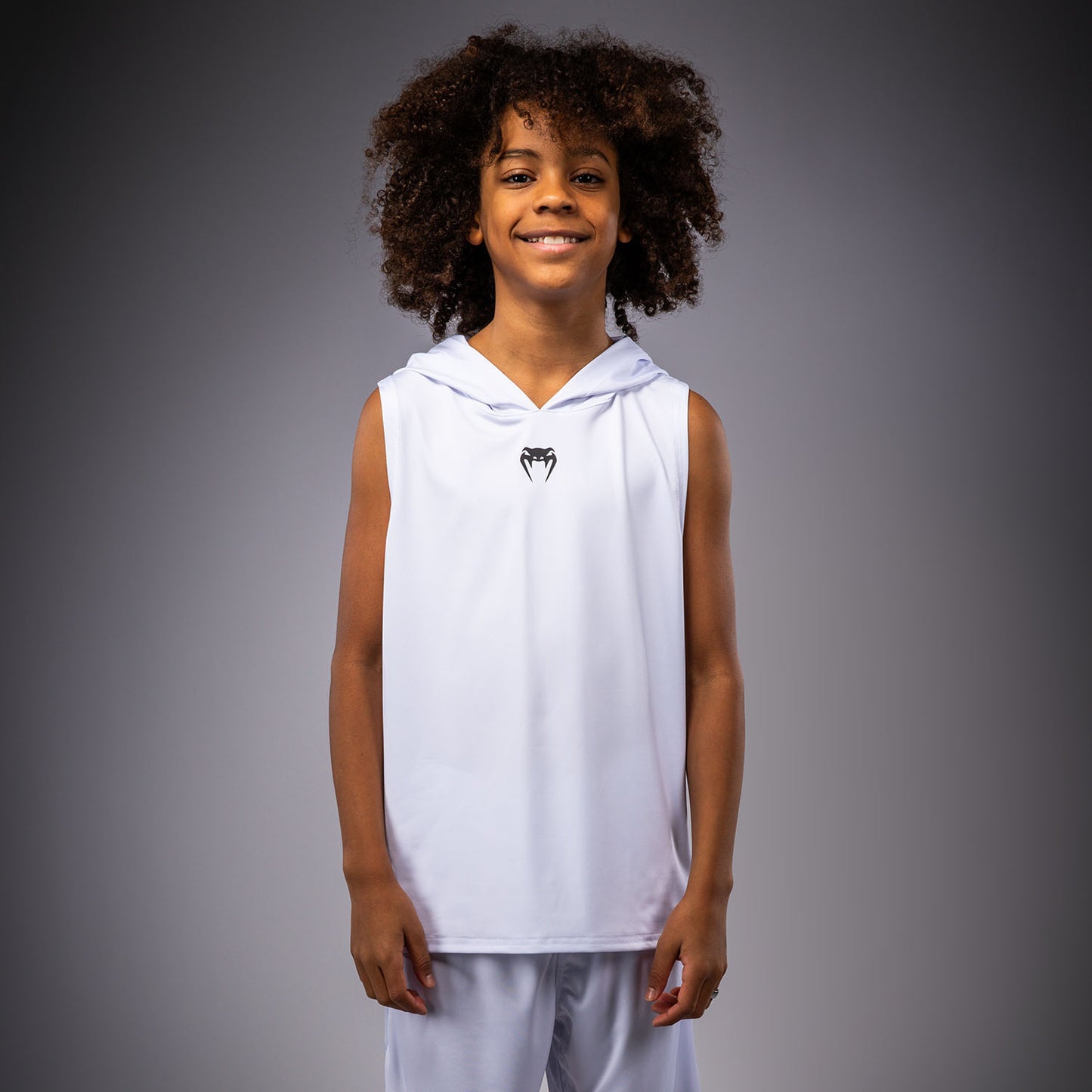 Venum Elite Sudadera Dry-Tech Sin Mangas Para Niños - Blanco