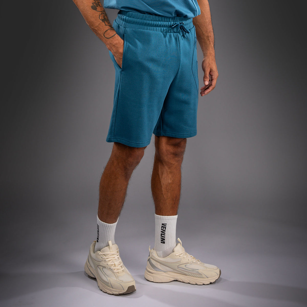 Venum Giant 3D Short de Algodón - Azul Océano