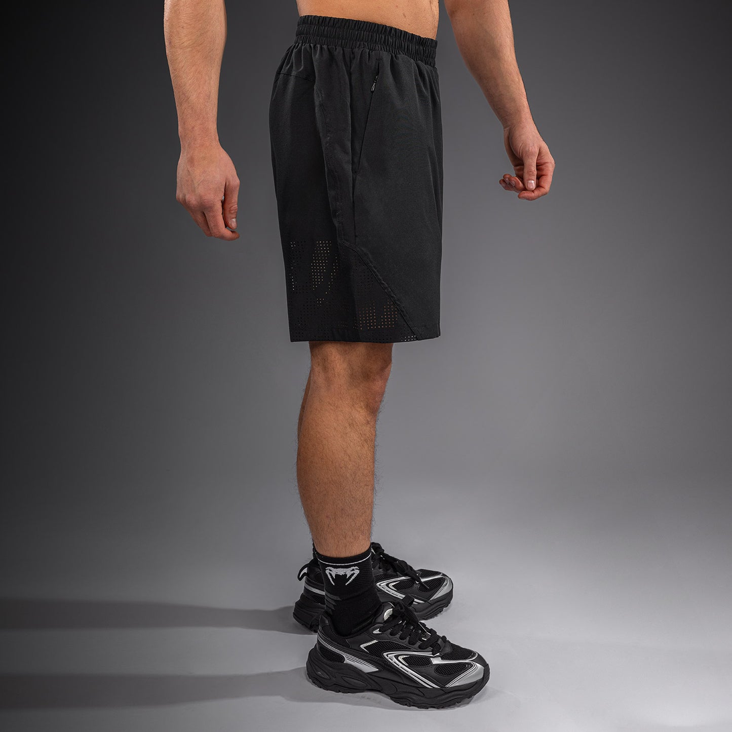 Venum Lazer Short de Entrenamiento - Negro/Gris