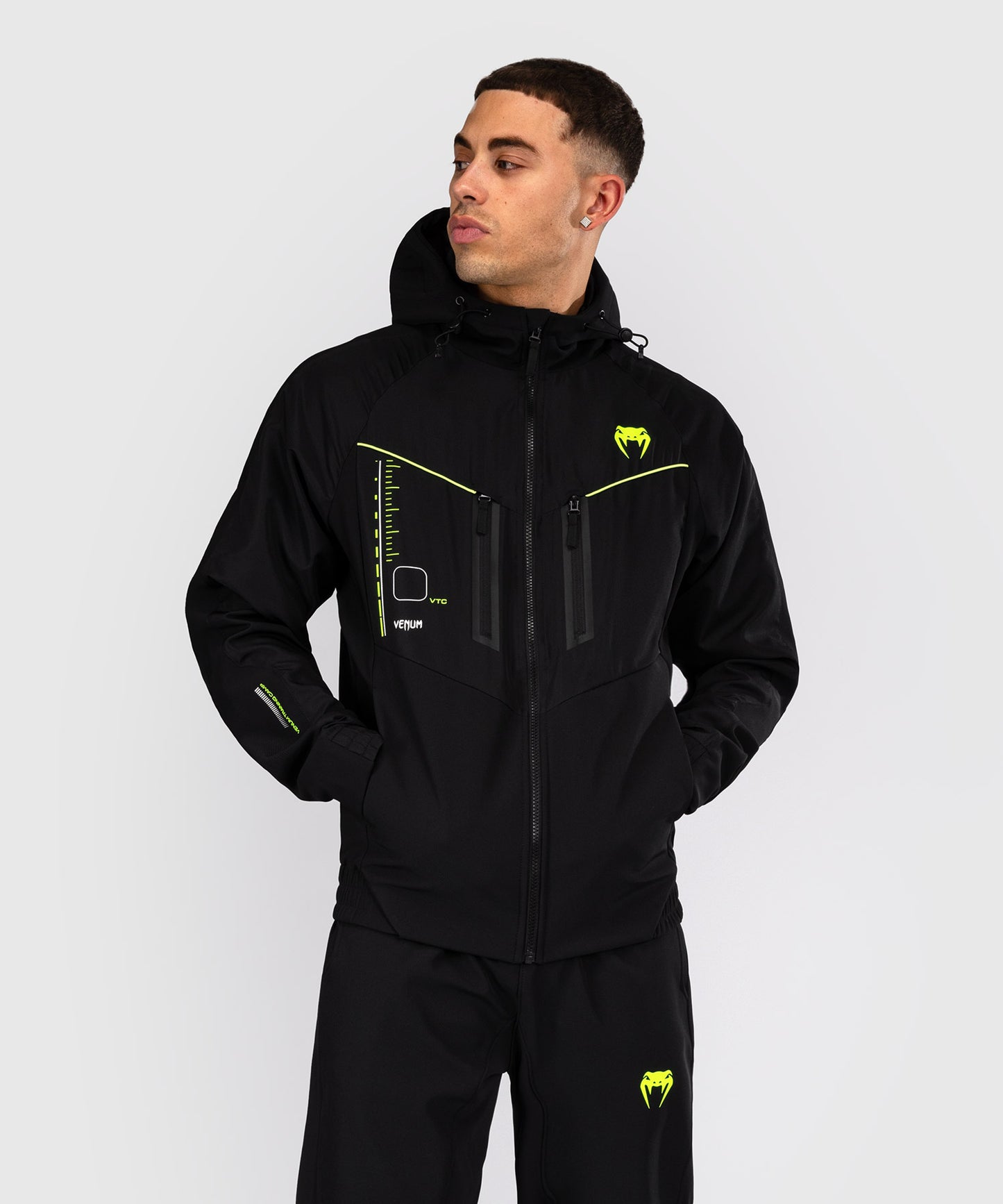 Venum Training Camp 4.0 Chaqueta de chándal - Negro/Verde neón
