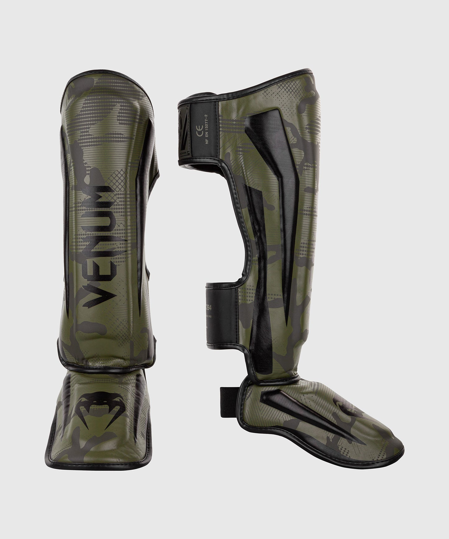 Espinillera Venum Elite - Caqui Camo