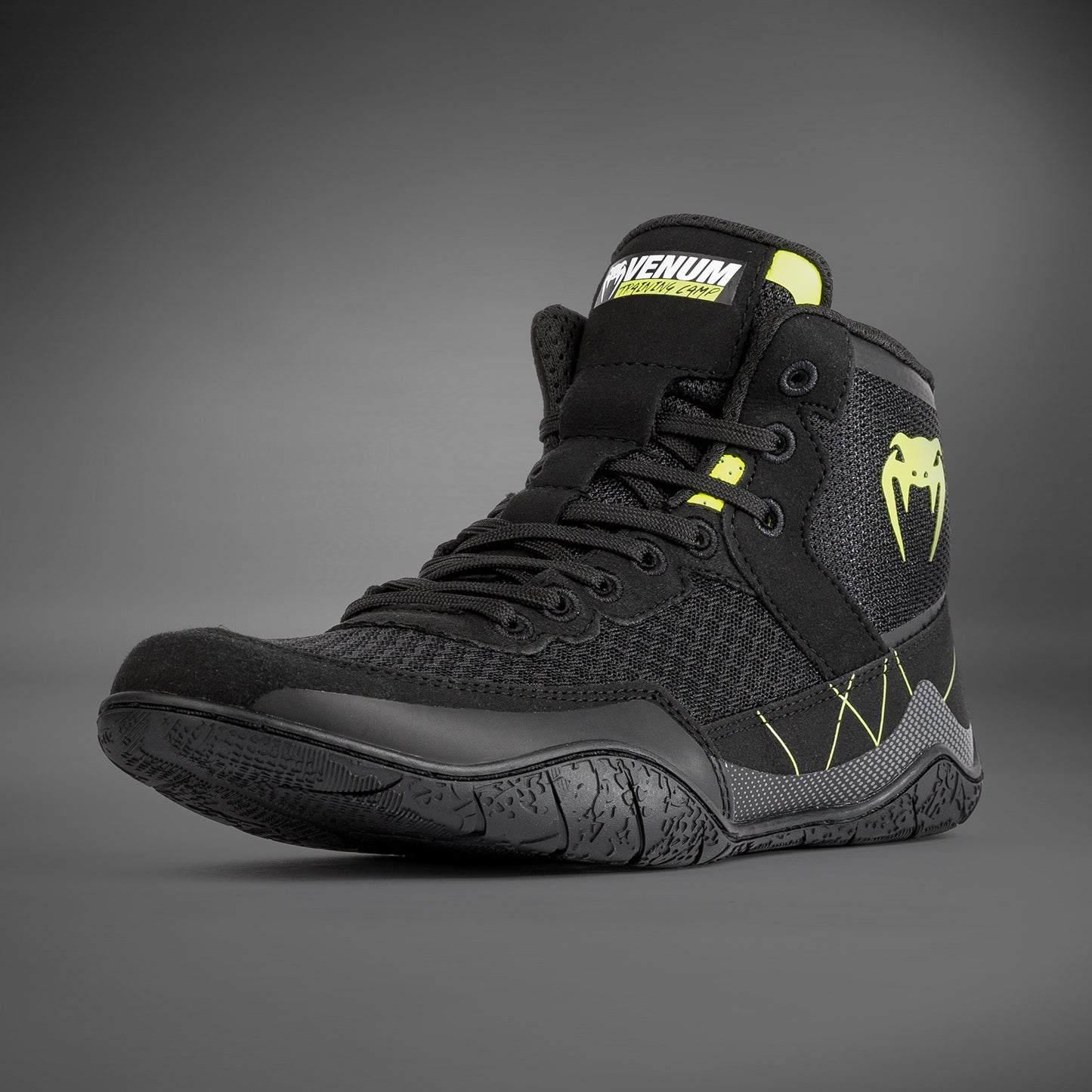 Venum Training Camp 4.0 Zapatillas de lucha Elite - Negro/Verde neón