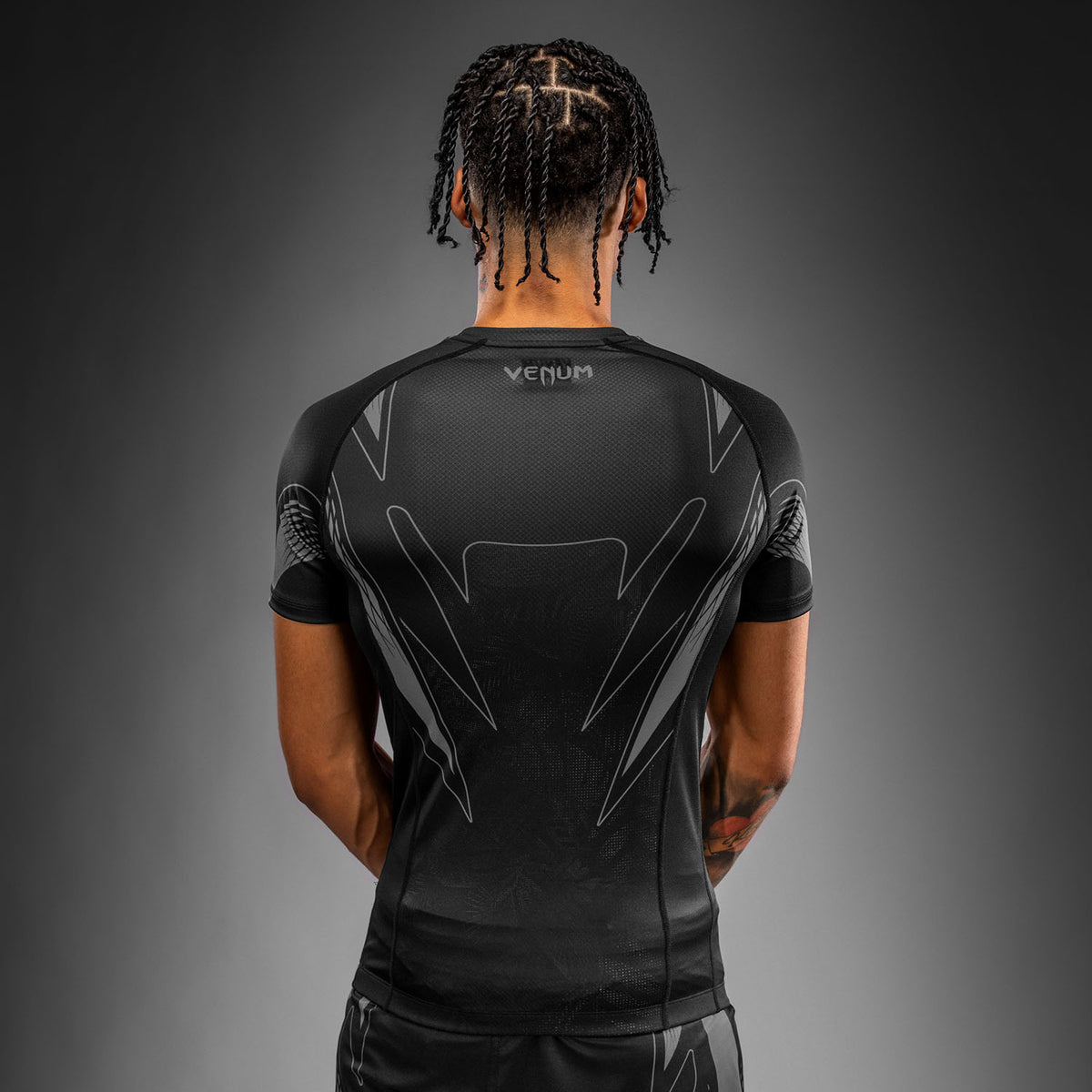 Venum Amazonia Reborn Camiseta de compresión de manga corta - Negro/Gris