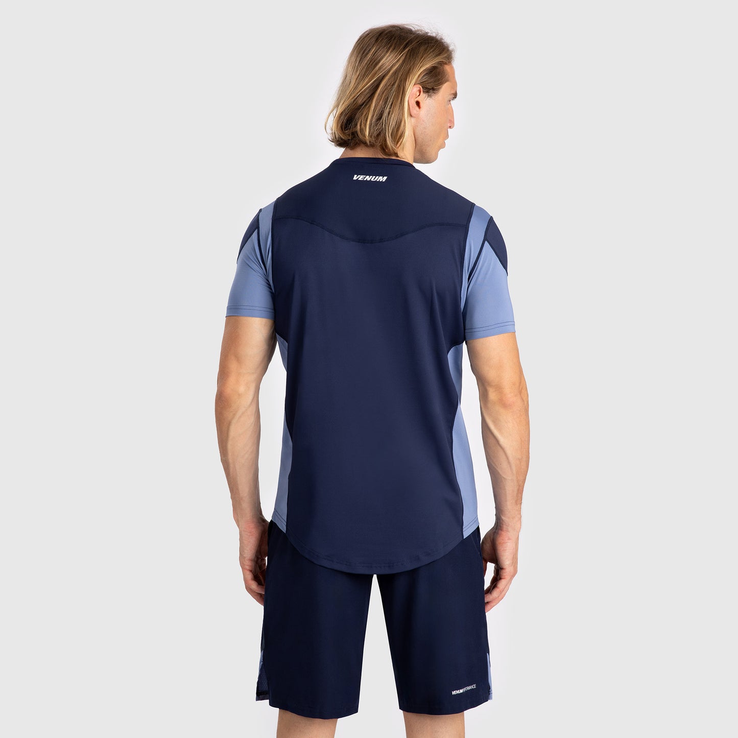 Venum Tempest Camiseta para Hombre Dry-Tech - Azul Marino/Azul