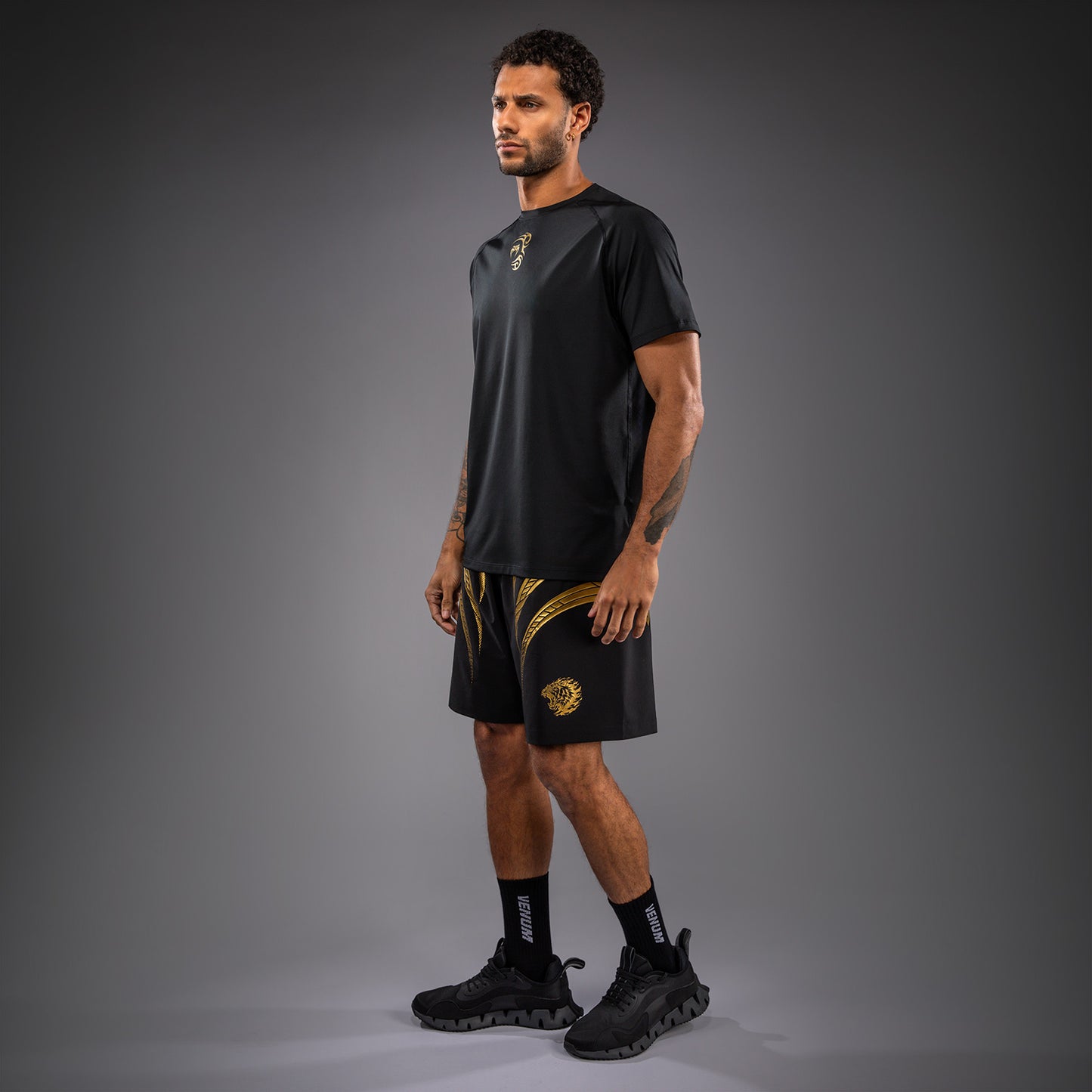 Venum x Mike Tyson Tiger Camiseta Dry Tech Tiger - Negro/Oro