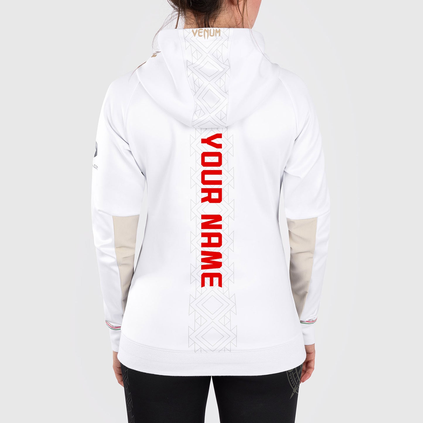 UFC Noche by Venum Personalized Authentic Fight Night Women's Walkout Hoodie - White