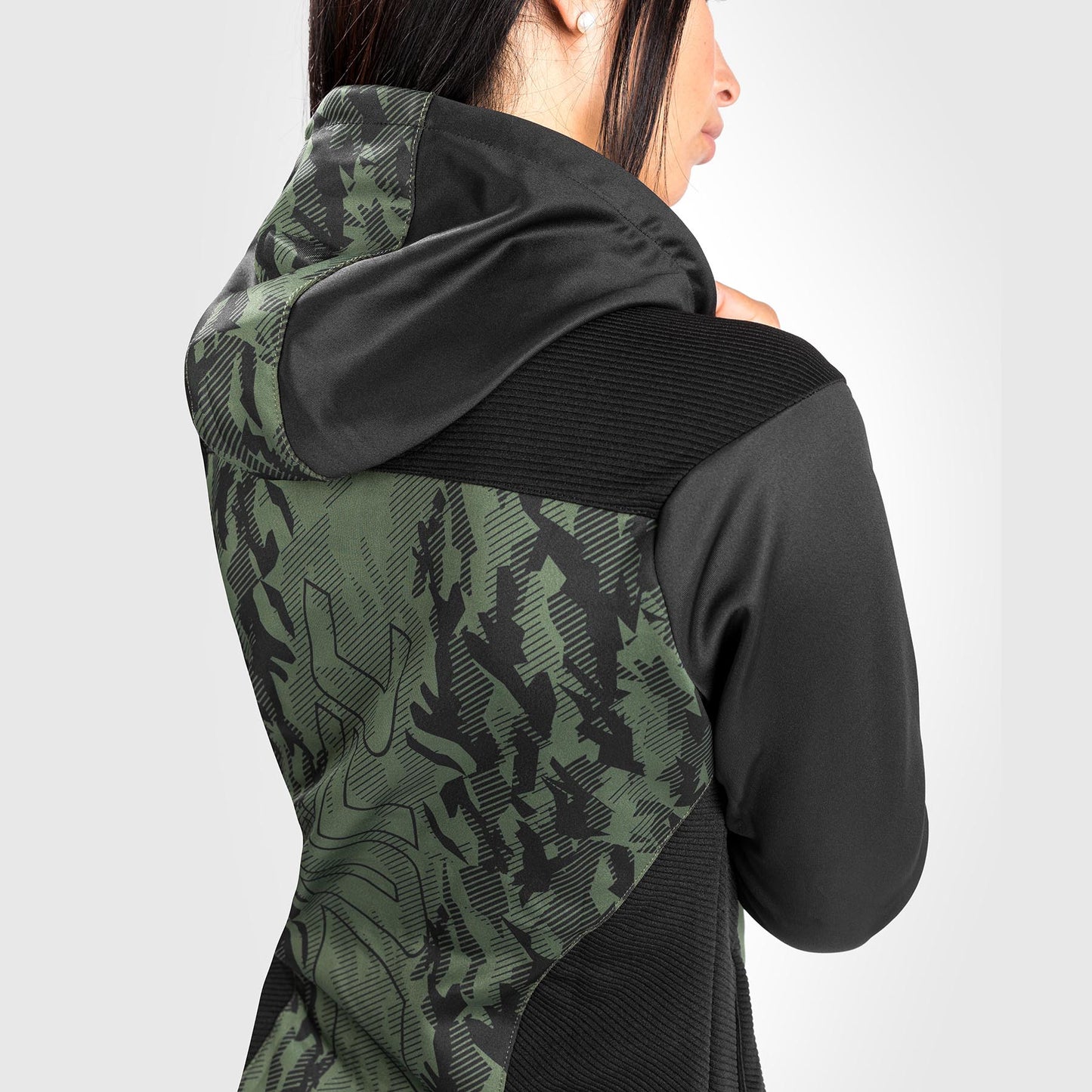 Sudadera Con Cremallera Para Mujer UFC Venum Authentic Fight Week - Caqui