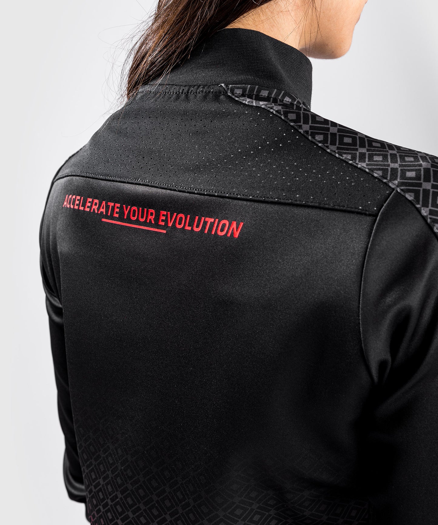Chaqueta Venum UFC Performance Institute - Para mujer - Negro/Rojo