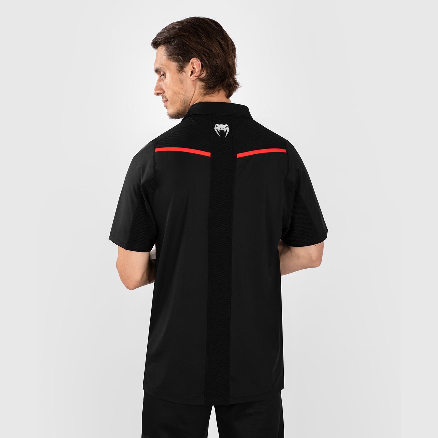UFC Venum Performance Institute 2.0 Polo para Hombre - Negro/Rojo