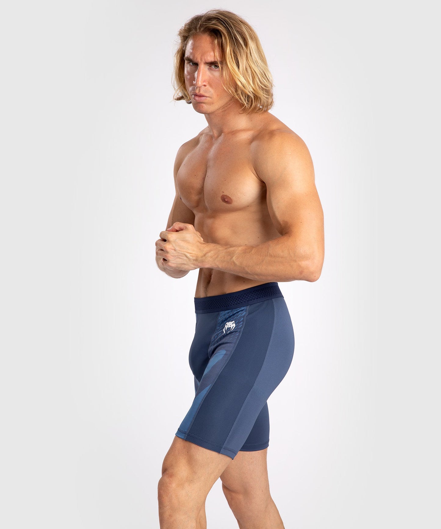 Venum Attack Vale Tudo Short para Hombre - Azul Marino