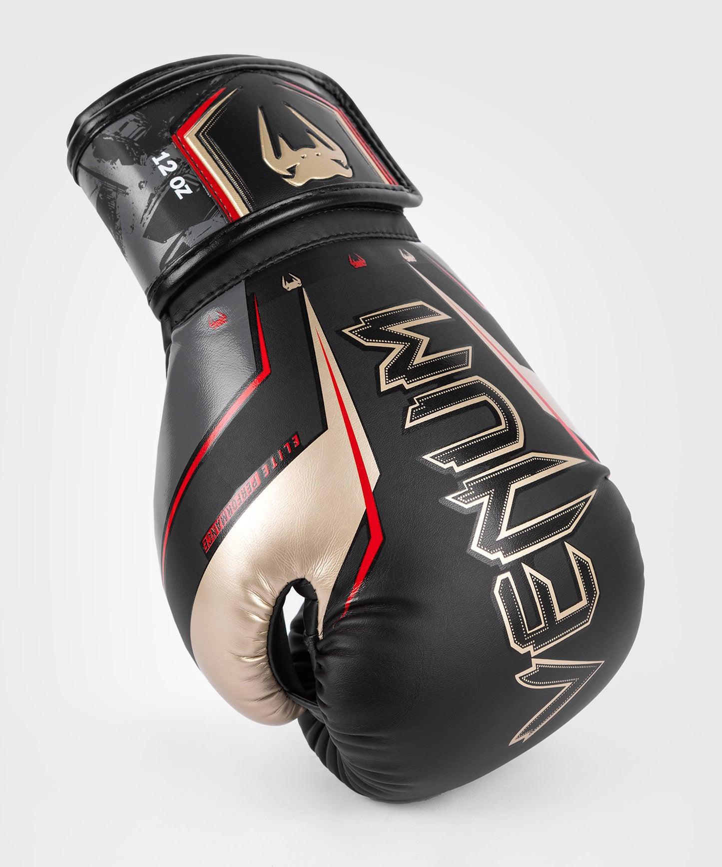 Venum Elite Evo Guantes de Boxeo - Negro/Dorado/Rojo