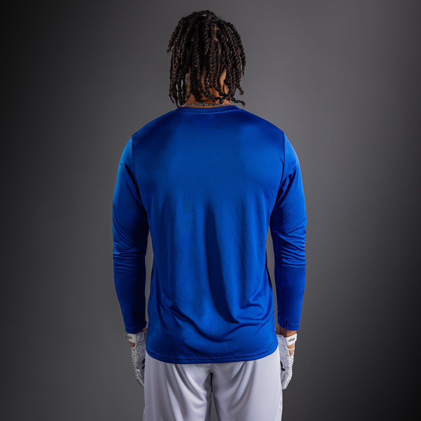 Venum Lineup Camiseta de Manga Larga Performance - Azul Real/Blanco