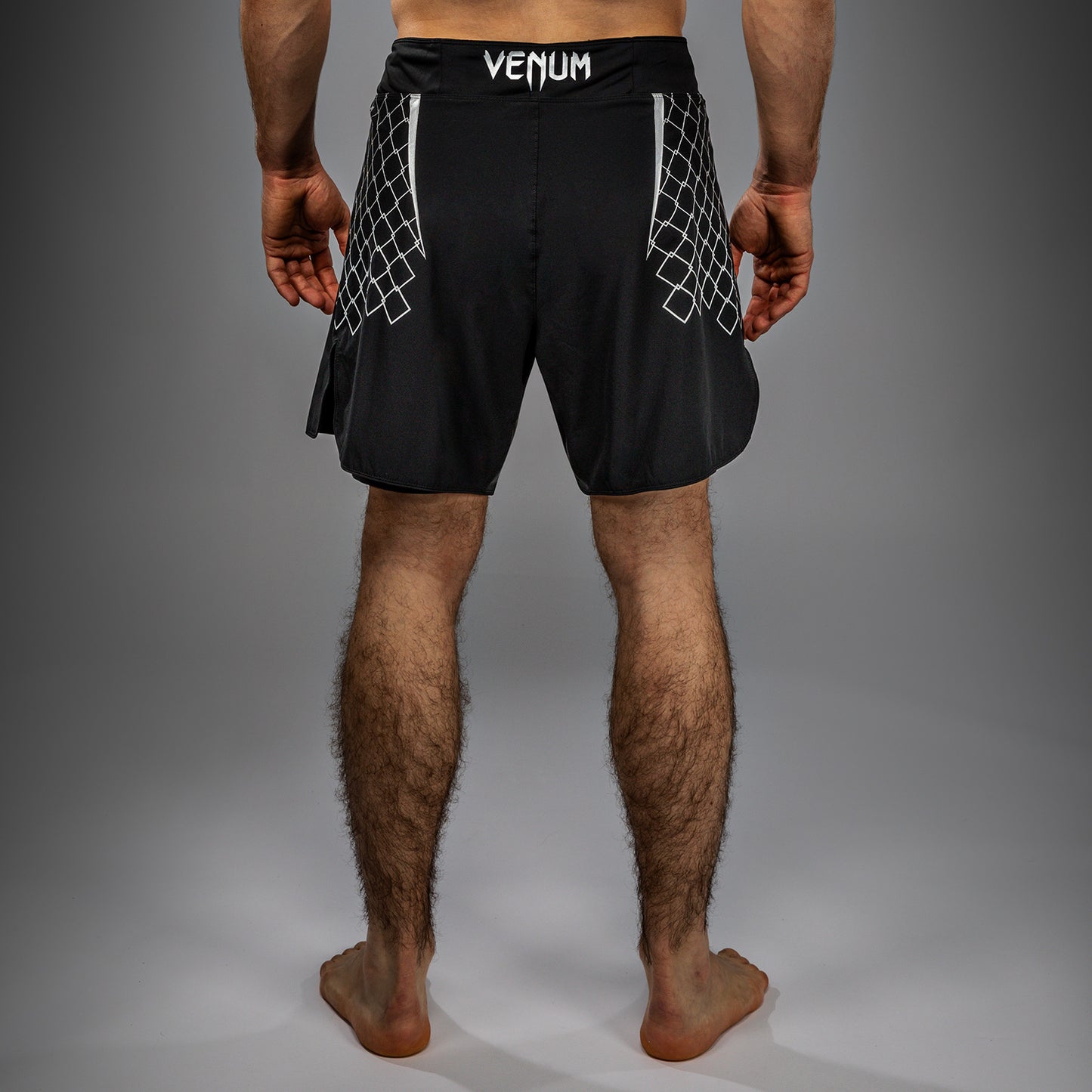 Venum x WOW FC Pantalones de Lucha para Hombre - Negro/Gris Plateado