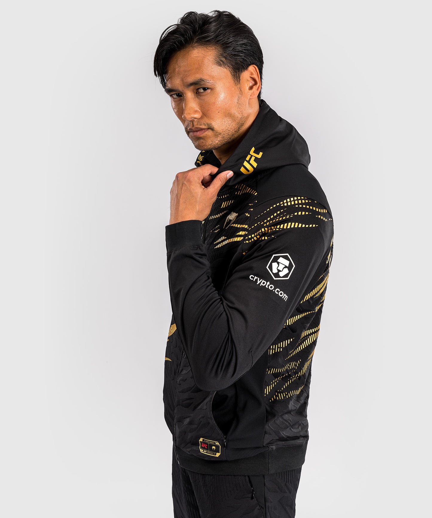 UFC Fusion by Venum Authentic Fight Night Sudadera con Capucha para Hombre - Champion