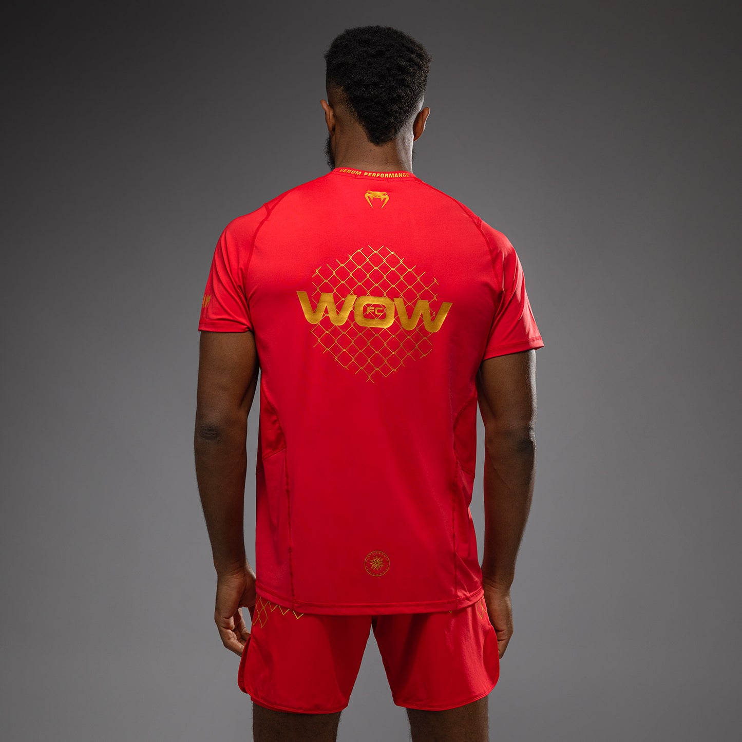 Venum x WOW FC Camiseta Dry-Tech - Fury Red/Gold