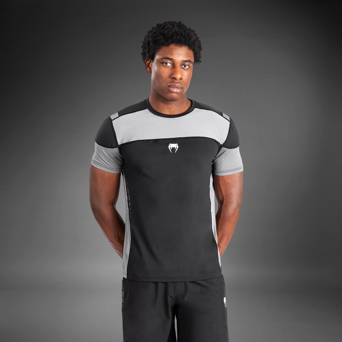 Venum Tempest Camiseta para Hombre Dry-Tech - Negra/Gris