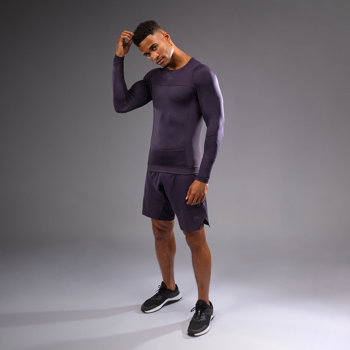 Venum G-Fit Air Rashguard de Manga Larga para Hombre - Púrpura Profundo