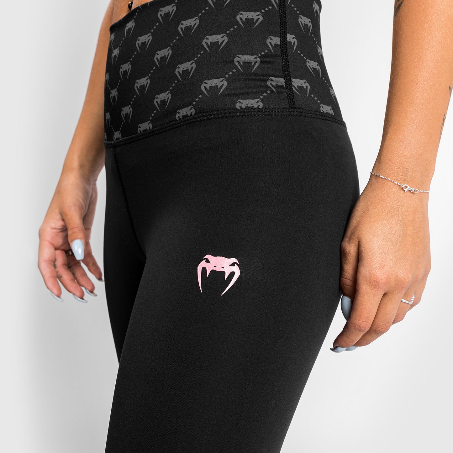 Leggings Venum Monogram 7/8 – Negro//Oro Rosa