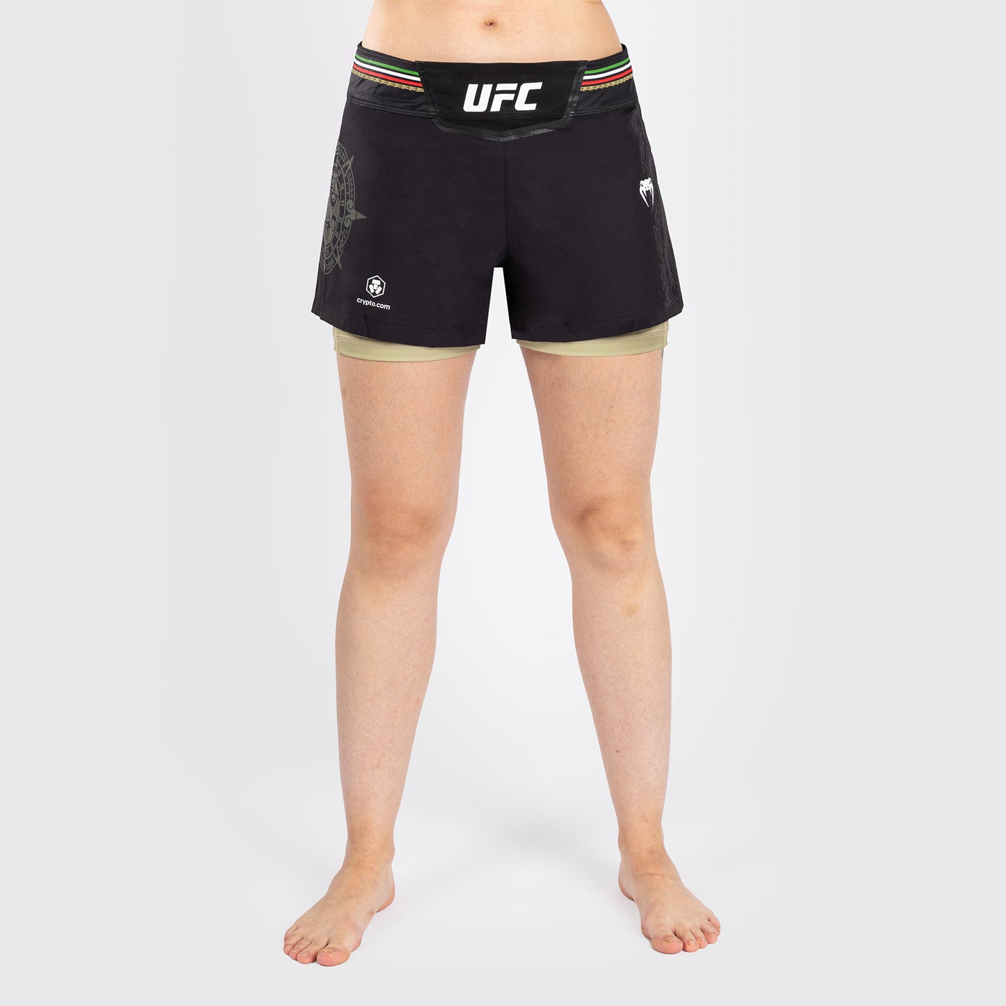 Noche UFC by Venum Authentic Fight Night Shorts de combate para mujer - Negro
