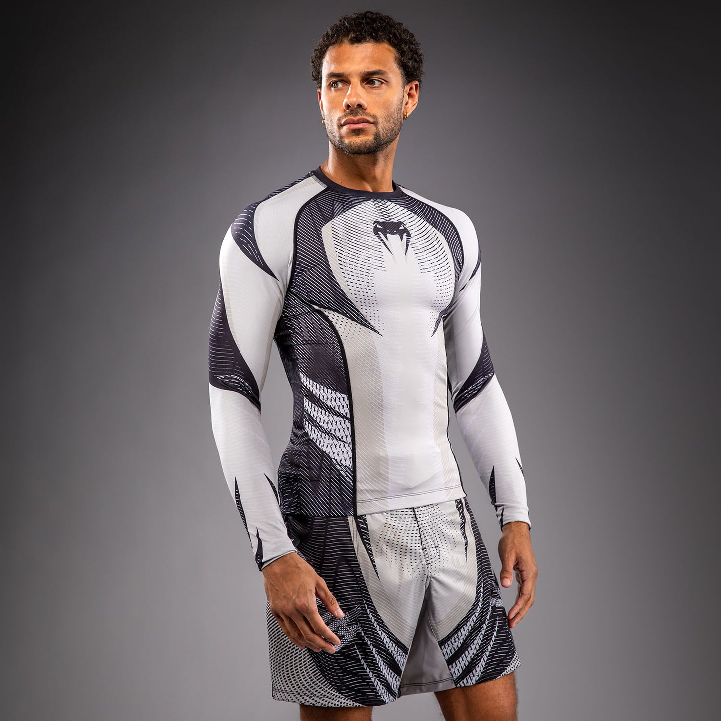 Venum Galactic 3.0 Rashguard Manga Larga - Blanco Hueso/Negro