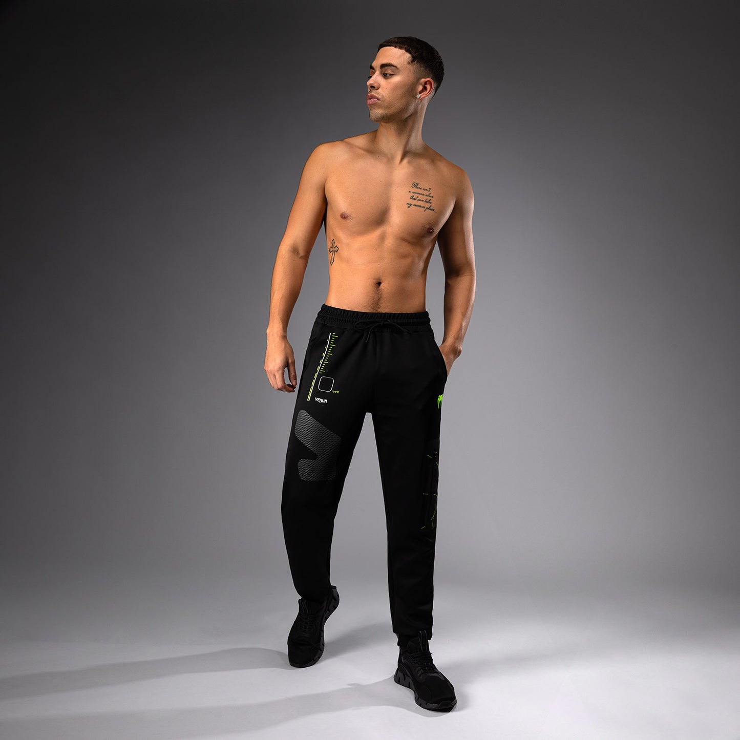 Venum Training Camp 4.0 Jogger - Negro/Verde neón