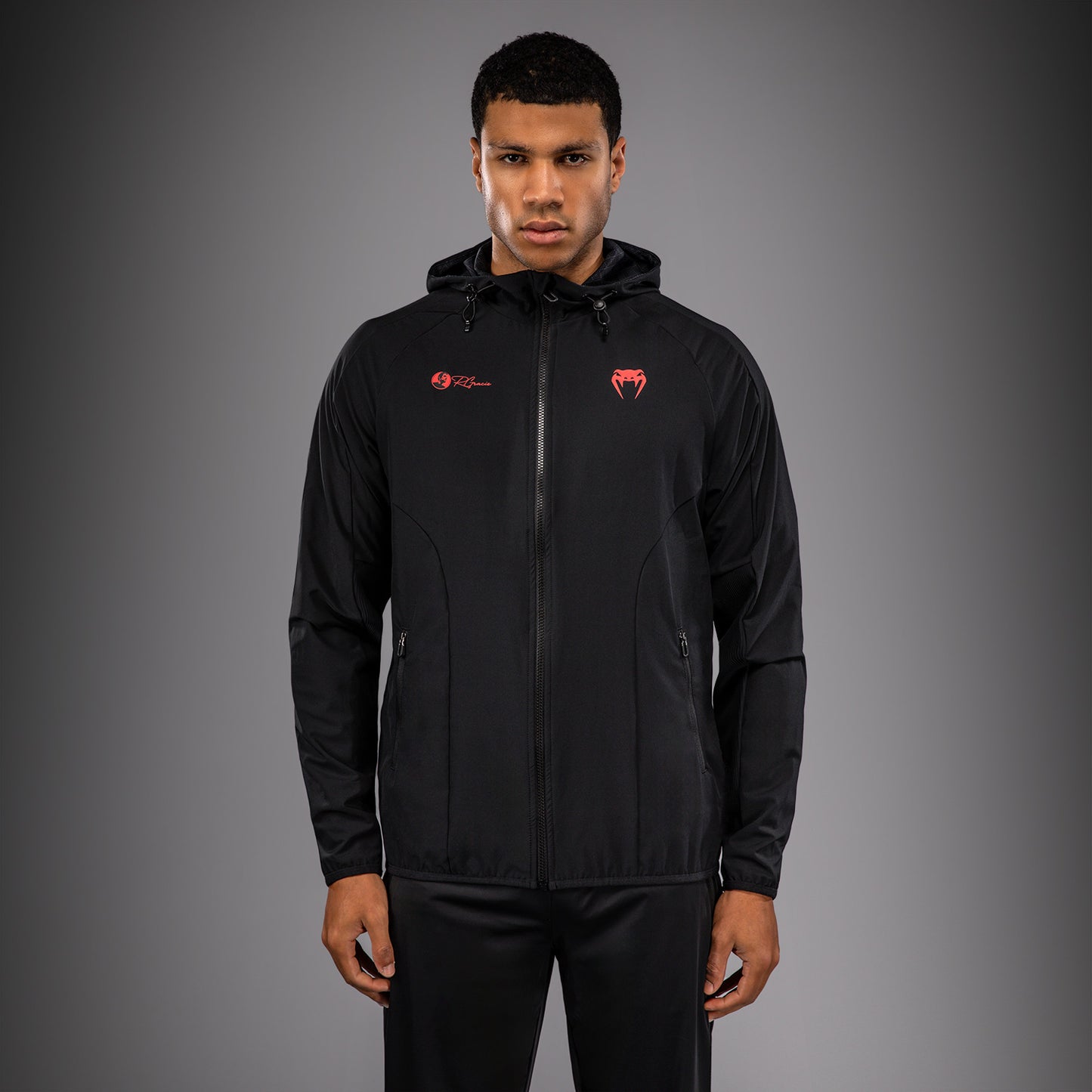 Venum Roger Gracie Signature Chaqueta de Chándal - Negro/Rojo
