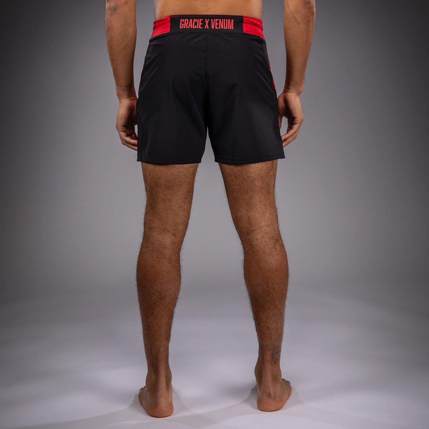 Venum x Roger Gracie Signature Short de Combate - Negro/Rojo