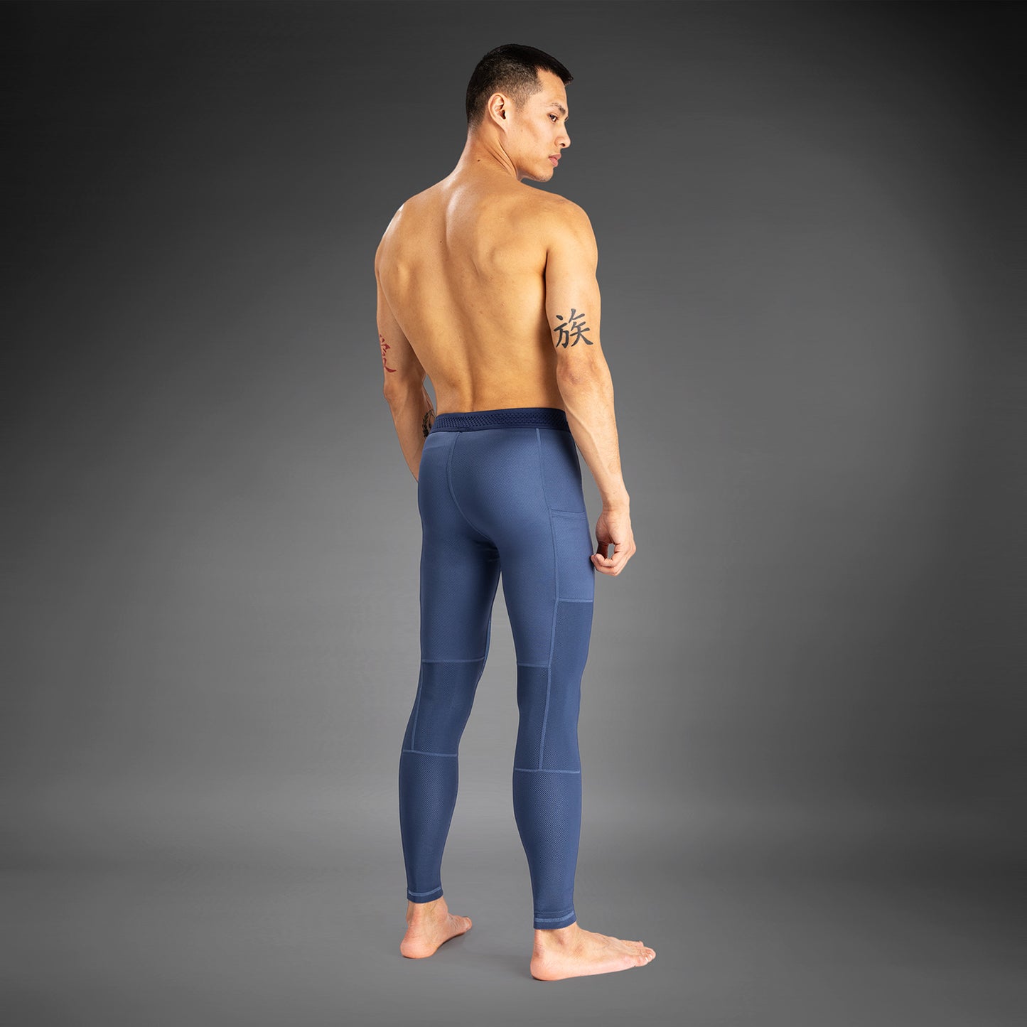 Venum Attack Pantalones de Compresión para Hombre - Azul Marino