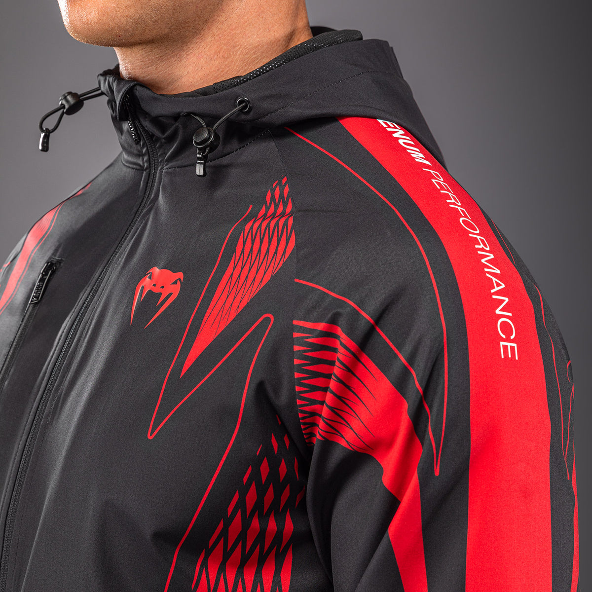 Venum Amazonia Reborn Chaqueta de chándal - Negro/Rojo