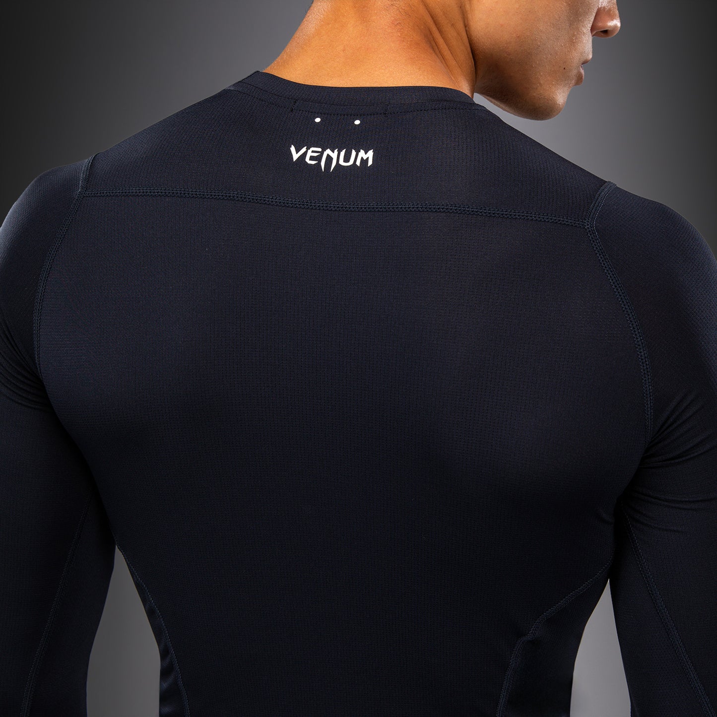 Venum G-Core Rashguard Manga Larga - Azul Marino/Blanco