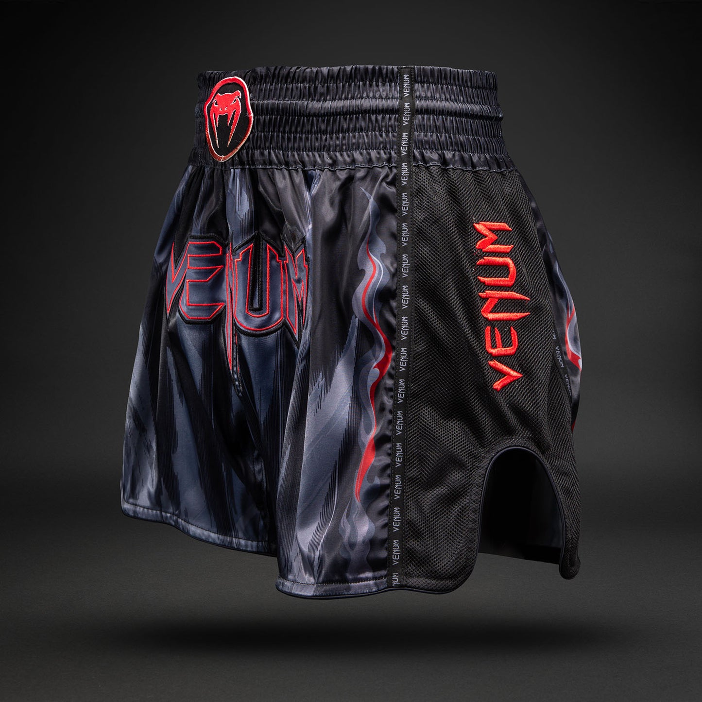 Venum Demon Short de Muay Thai - Negro/Gris
