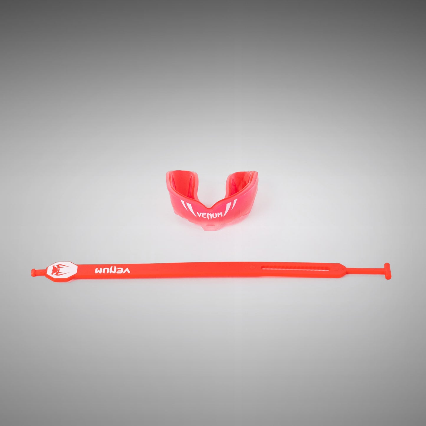 Venum Challenger Protector Bucal Niños con Correa/Sin Correa - Rojo Transparente