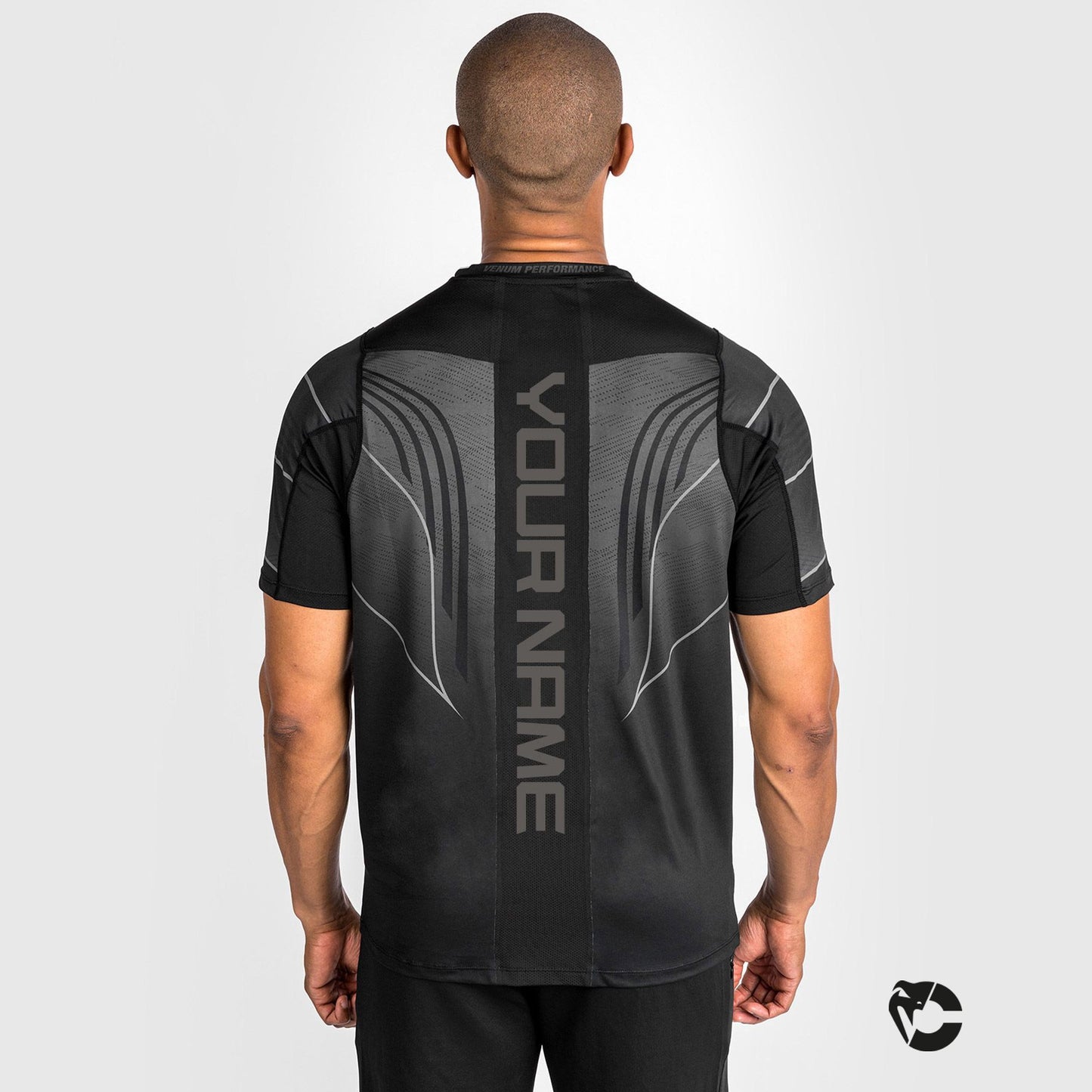 Camiseta personalizada UFC Venum Authentic Fight Night 2.0 para hombre - Negra