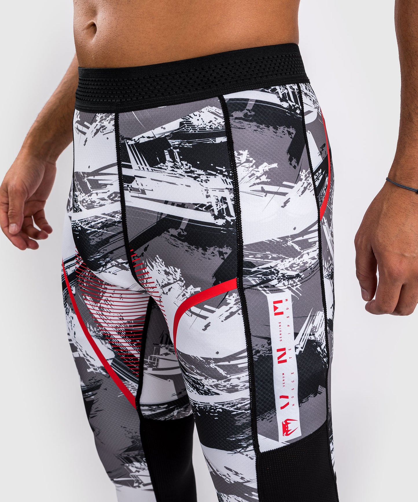 Venum Electron 3.0 Pantalones de compresión - Gris/Rojo