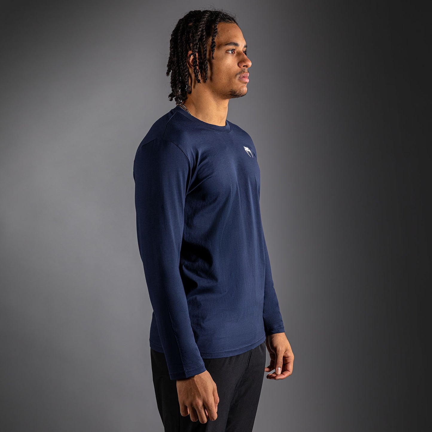 Venum Lineup Camiseta Manga Larga - Azul Marino/Azul/Blanco