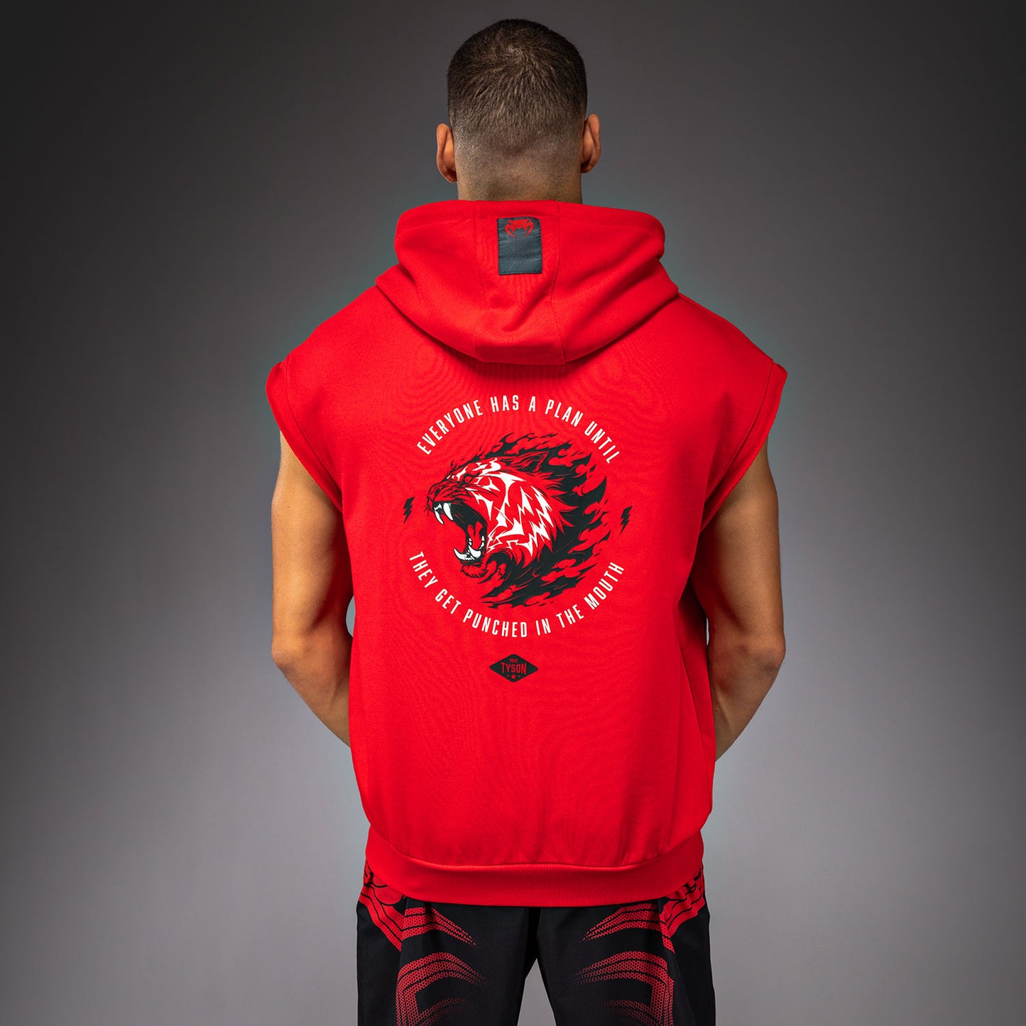 Venum x Mike Tyson Tiger Sudadera Sin Mangas - Rojo Intenso/Negro Profundo