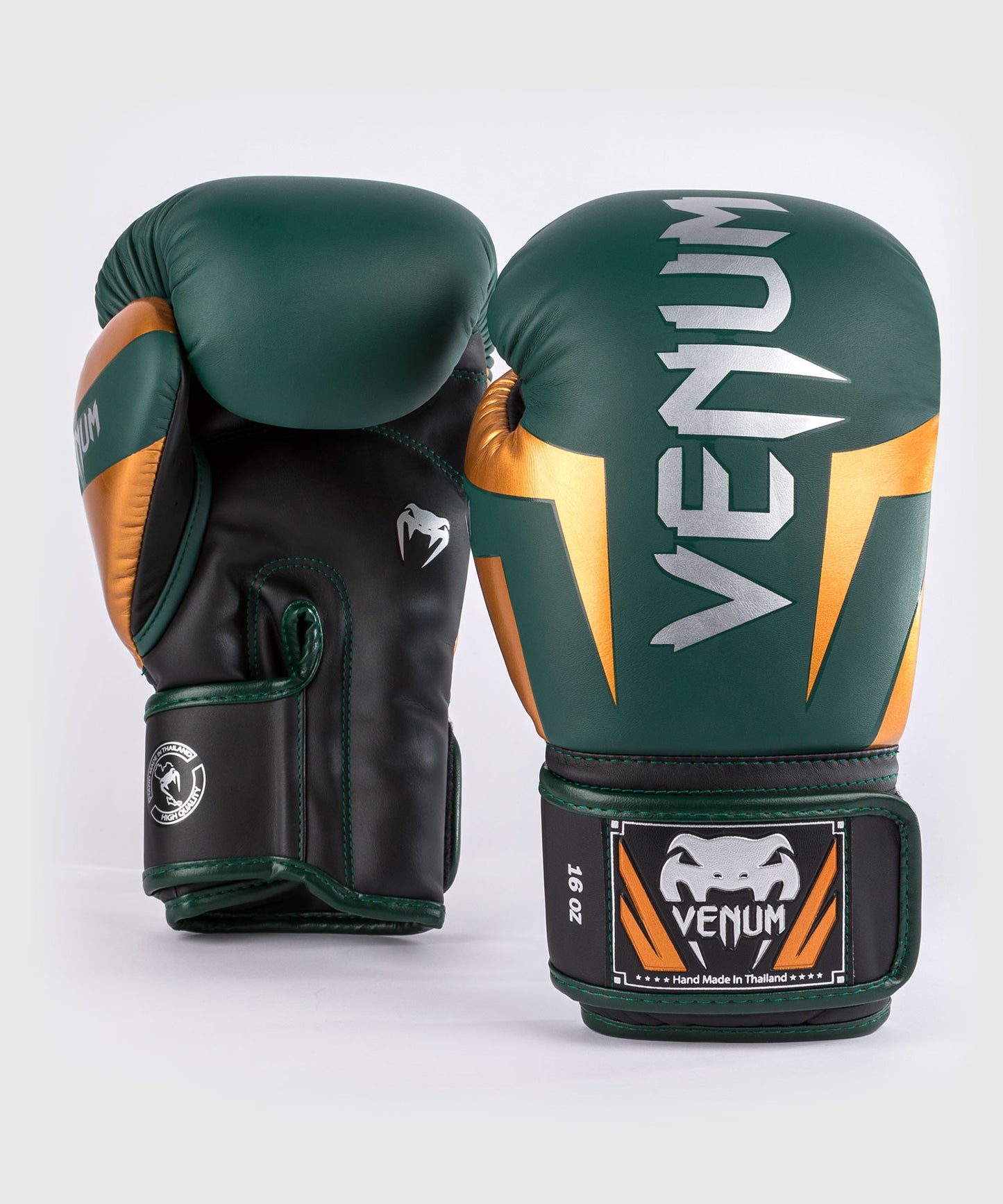 Venum Elite Guantes de boxeo - Verde/Bronce/Plata