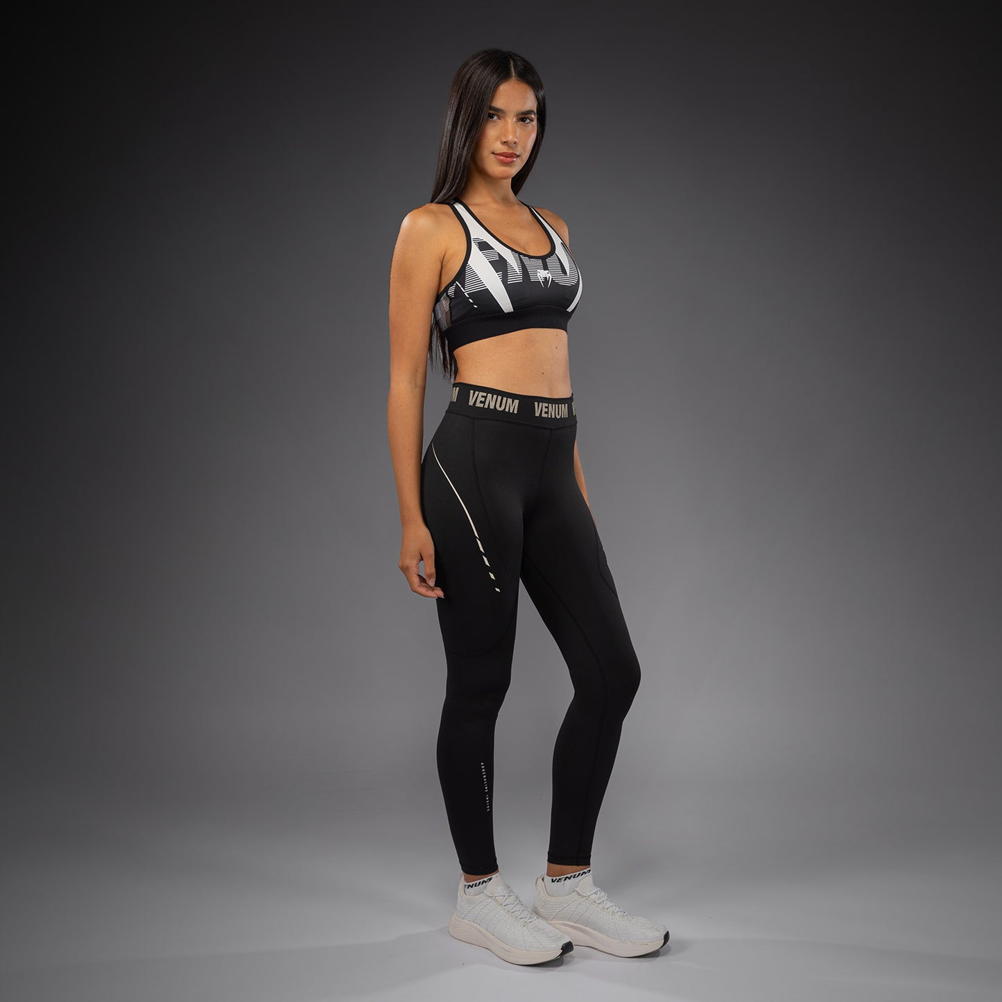 Venum Adrenaline Leggings Mujer – Negro/Marfil